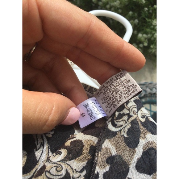 Easywear by Chico’s womens open scarf vest size 3 xl 16 faux leather cheetah - Picture 9 of 10